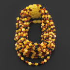 BALTIC AMBER BABY TEETHING NECKLACES LOT OF 10pcs - BAROQUE. XB54M1M