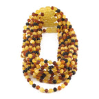 BALTIC AMBER BABY TEETHING NECKLACES LOT OF 10pcs - BAROQUE. XB54M1M