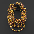 BALTIC AMBER BABY TEETHING NECKLACES LOT OF 10pcs - BAROQUE. XB54M2M