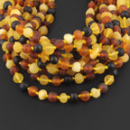 BALTIC AMBER BABY TEETHING NECKLACES LOT OF 10pcs - BAROQUE. XB54M1M