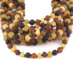 BALTIC AMBER BABY TEETHING NECKLACES LOT OF 10pcs - BAROQUE. XB54M2M