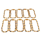 BALTIC AMBER BABY TEETHING NECKLACES LOT OF 10pcs -  BAROQUE. XB54M