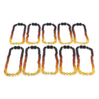 BALTIC AMBER BABY TEETHING NECKLACES LOT OF 10pcs - BAROQUE. XB54R2M