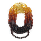 BALTIC AMBER BABY TEETHING NECKLACES LOT OF 10pcs - BAROQUE. XB54R1