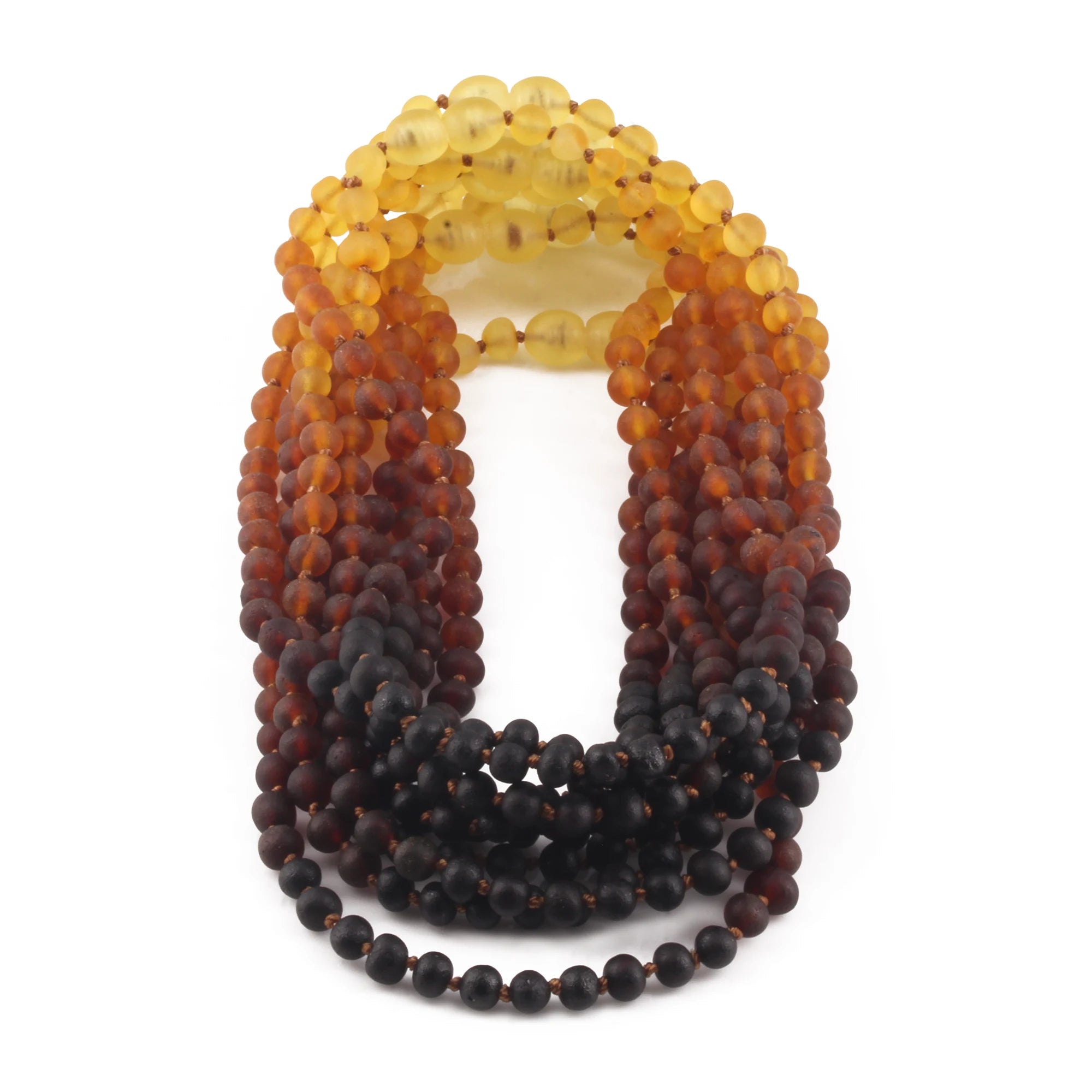 BALTIC AMBER BABY TEETHING NECKLACES LOT OF 10pcs - BAROQUE. XB54R1M
