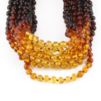 BALTIC AMBER BABY TEETHING NECKLACES LOT OF 10pcs - BAROQUE. XB54RA1