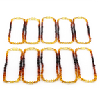 BALTIC AMBER BABY TEETHING NECKLACES LOT OF 10pcs - BAROQUE. XB54RA1