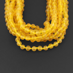 Baltic Amber Junior Necklace Baroque Yellow Matte Finish - Wholesale Lot of 10pcs - 38cm / 15in - XB54YM