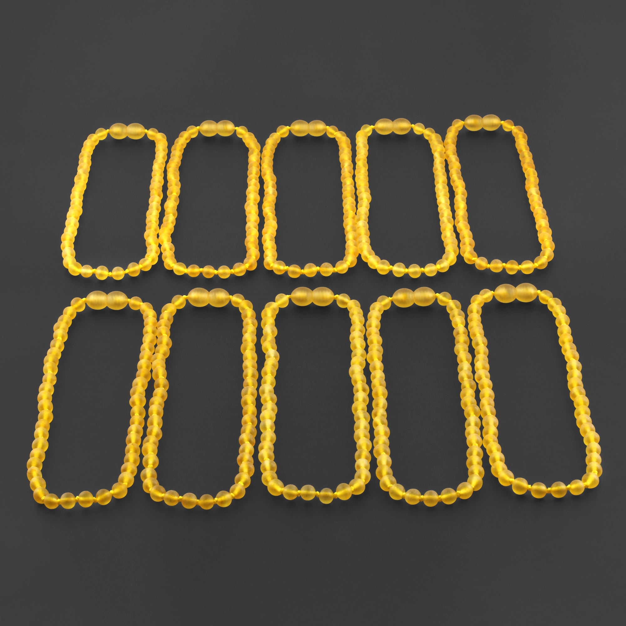 BALTIC AMBER BABY TEETHING NECKLACES LOT OF 10pcs - BAROQUE. XB54YM