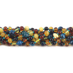 BALTIC AMBER BABY TEETHING NECKLACES WITH BLUE TIGER EYE LOT OF 10pcs. LE463 V2