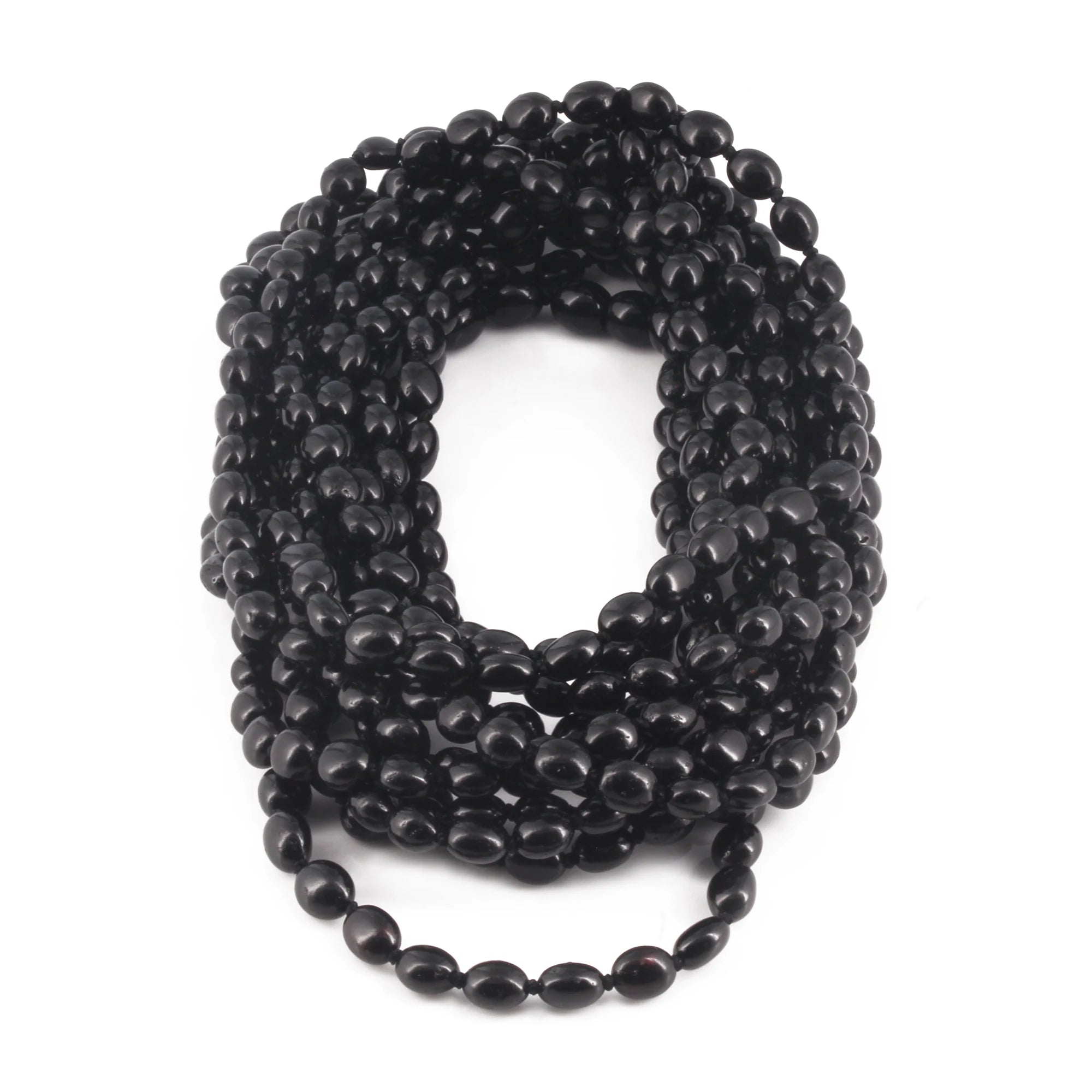 BALTIC AMBER BABY TEETHING NECKLACES LOT OF 10pcs -  OLIVE. XO54B