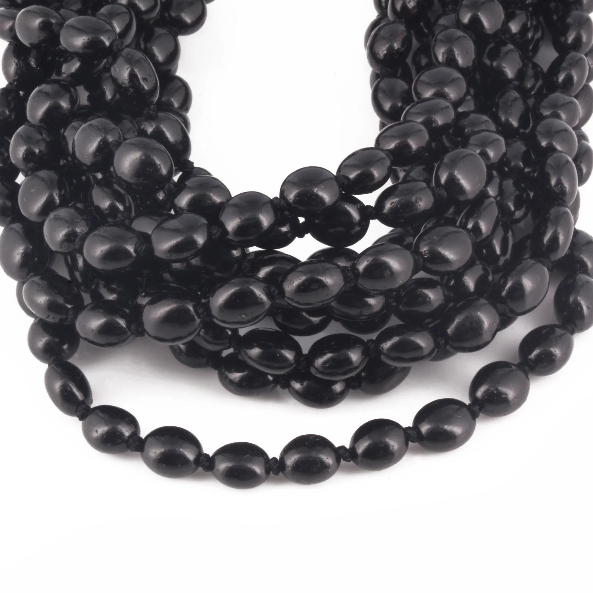 BALTIC AMBER BABY TEETHING NECKLACES LOT OF 10pcs -  OLIVE. XO54B