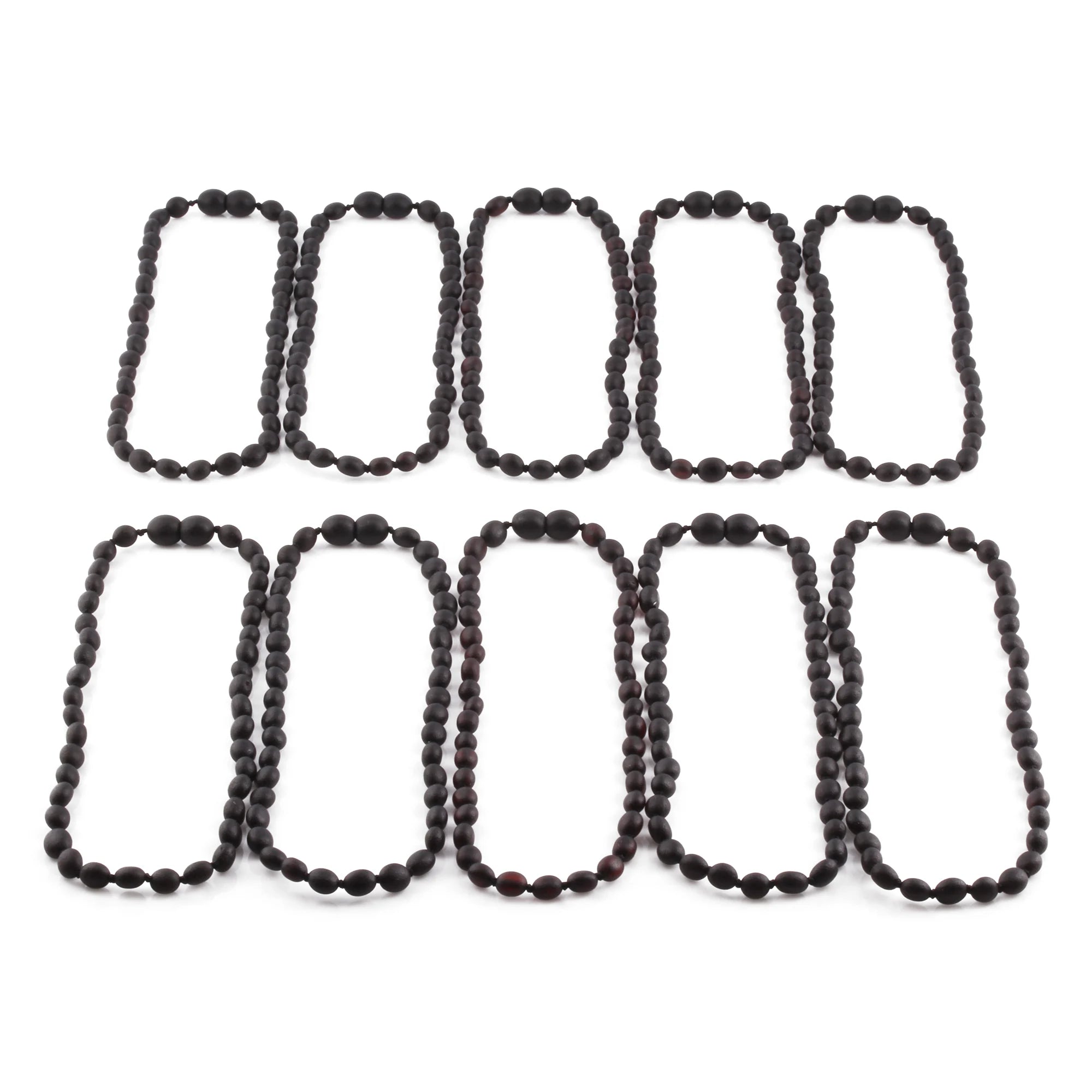 BALTIC AMBER BABY TEETHING NECKLACES LOT OF 10pcs - OLIVE. XO54BM