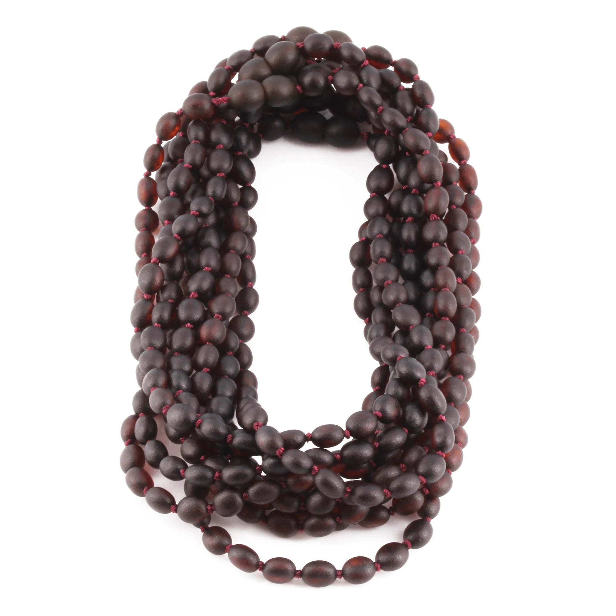 BALTIC AMBER BABY TEETHING NECKLACES LOT OF 10pcs - OLIVE. XO54DCM