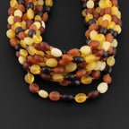 BALTIC AMBER BABY TEETHING NECKLACES LOT OF 10pcs - OLIVE. XO54MM