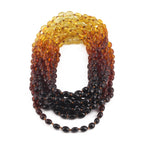 BALTIC AMBER BABY TEETHING NECKLACES LOT OF 10pcs - OLIVE. XO54R1