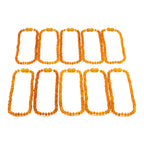 Baltic Amber Baby Teething Necklace Roundel Light Cognac Matte Finish - Wholesale Lot of 10pcs - 32cm / 12.6in - XR53LCM
