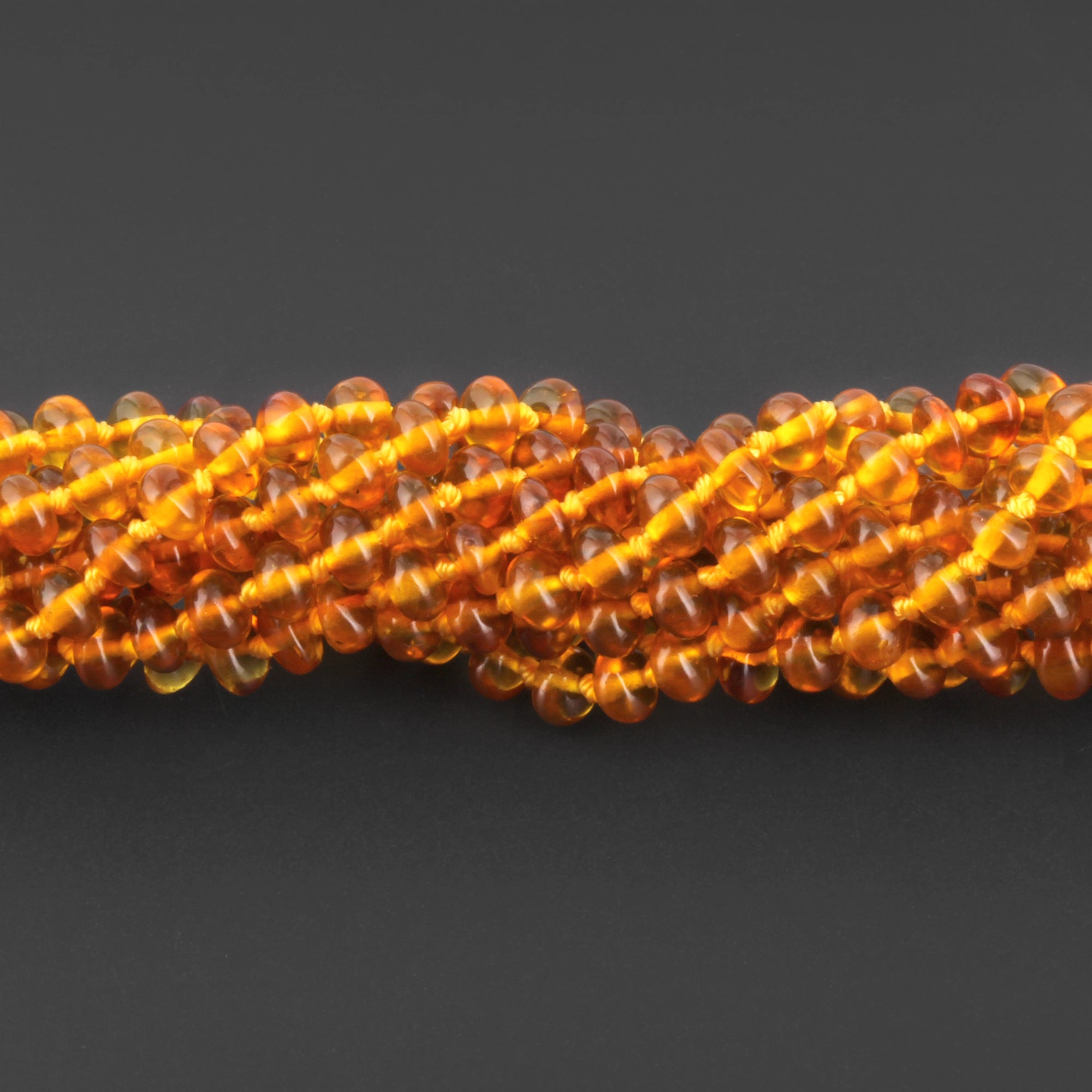 BALTIC AMBER BABY TEETHING NECKLACES LOT OF 10pcs - ROUNDEL. XR53LC