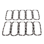 Baltic Amber & Kiwi Jasper Eye Baby Teething Necklace Baroque Black Glossy Finish - Wholesale Lot of 10pcs - 32cm / 12.6in - LE551-S