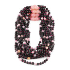 Baltic Amber & Morganite Baby Teething Necklace Baroque Multicolor Glossy Finish - Wholesale Lot of 10pcs - 32cm / 12.6in - LE558-S