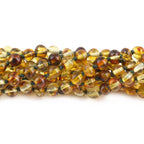 Baltic Amber Baby Teething Necklace Baroque Green Glossy Finish - Wholesale Lot of 10pcs - 32cm / 12.6in - XB54G