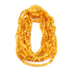Baltic Amber Baby Teething Necklace Baroque Milky Orange Glossy Finish - Wholesale Lot of 10pcs - 32cm / 12.6in - XB43MO