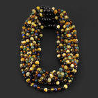 Baltic Amber & Azurite Baby Teething Necklace Baroque Multicolor Glossy Finish - Wholesale Lot of 10pcs - 32cm / 12.6in - LE467 V2 (Copy)