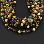 Baltic Amber & Azurite Baby Teething Necklace Baroque Multicolor Glossy Finish - Wholesale Lot of 10pcs - 32cm / 12.6in - LE467 V2 (Copy)