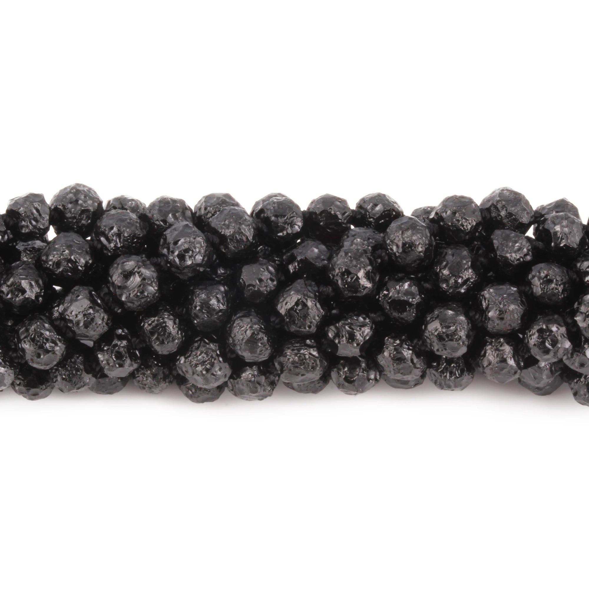 Baltic Amber Baby Teething Necklace Baroque Black Raw Finish - Wholesale Lot of 10pcs - 32cm / 12.6in - XB54B-RAW