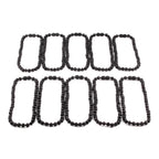 Baltic Amber Baby Teething Necklace Baroque Black Raw Finish - Wholesale Lot of 10pcs - 32cm / 12.6in - XB54B-RAW