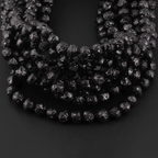 Baltic Amber Baby Teething Necklace Baroque Black Raw Finish - Wholesale Lot of 10pcs - 32cm / 12.6in - XB54B-RAW