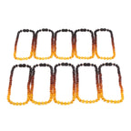 Baltic Amber Baby Teething Necklace Baroque Rainbow Raw Finish - Wholesale Lot of 10pcs - 32cm / 12.6in - XB54R2-RAW