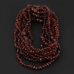 Baltic Amber Baby Teething Necklace Chips Cognac Glossy Finish - Wholesale Lot of 10pcs - 32cm / 12.6in - CH3-A