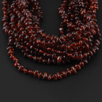 Baltic Amber Baby Teething Necklace Chips Cognac Glossy Finish - Wholesale Lot of 10pcs - 32cm / 12.6in - CH3-A