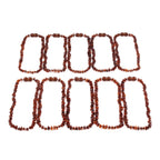 Baltic Amber Baby Teething Necklace Chips Cognac Glossy Finish - Wholesale Lot of 10pcs - 32cm / 12.6in - CH3-A