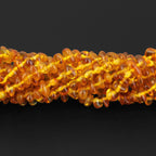 Baltic Amber Baby Teething Necklace Chips Light Cognac Glossy Finish - Wholesale Lot of 10pcs - 32cm / 12.6in - CH7