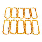 Baltic Amber Baby Teething Necklace Chips Light Cognac Glossy Finish - Wholesale Lot of 10pcs - 32cm / 12.6in - CH7