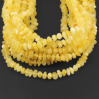 Baltic Amber Baby Teething Necklace Chips Milky Yellow Glossy Finish - Wholesale Lot of 10pcs - 32cm / 12.6in - CH5