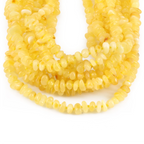 Baltic Amber Baby Teething Necklace Chips Milky Yellow Glossy Finish - Wholesale Lot of 10pcs - 32cm / 12.6in - CH5