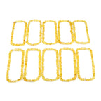 Baltic Amber Baby Teething Necklace Chips Yellow Glossy Finish - Wholesale Lot of 10pcs - 32cm / 12.6in - CH6
