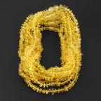 Baltic Amber Baby Teething Necklace Chips Yellow Glossy Finish - Wholesale Lot of 10pcs - 32cm / 12.6in - CH6