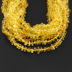 Baltic Amber Baby Teething Necklace Chips Yellow Glossy Finish - Wholesale Lot of 10pcs - 32cm / 12.6in - CH6
