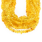Baltic Amber Baby Teething Necklace Chips Yellow Glossy Finish - Wholesale Lot of 10pcs - 32cm / 12.6in - CH6