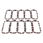 Baltic Amber & Botswana Agate Baby Teething Necklace Olive Dark Cognac Glossy Finish - Wholesale Lot of 10pcs - 32cm / 12.6in - AGL43