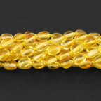 Baltic Amber Baby Teething Necklace Olive Yellow Glossy Finish - Wholesale Lot of 10pcs - 32cm / 12.6in - XO54Y