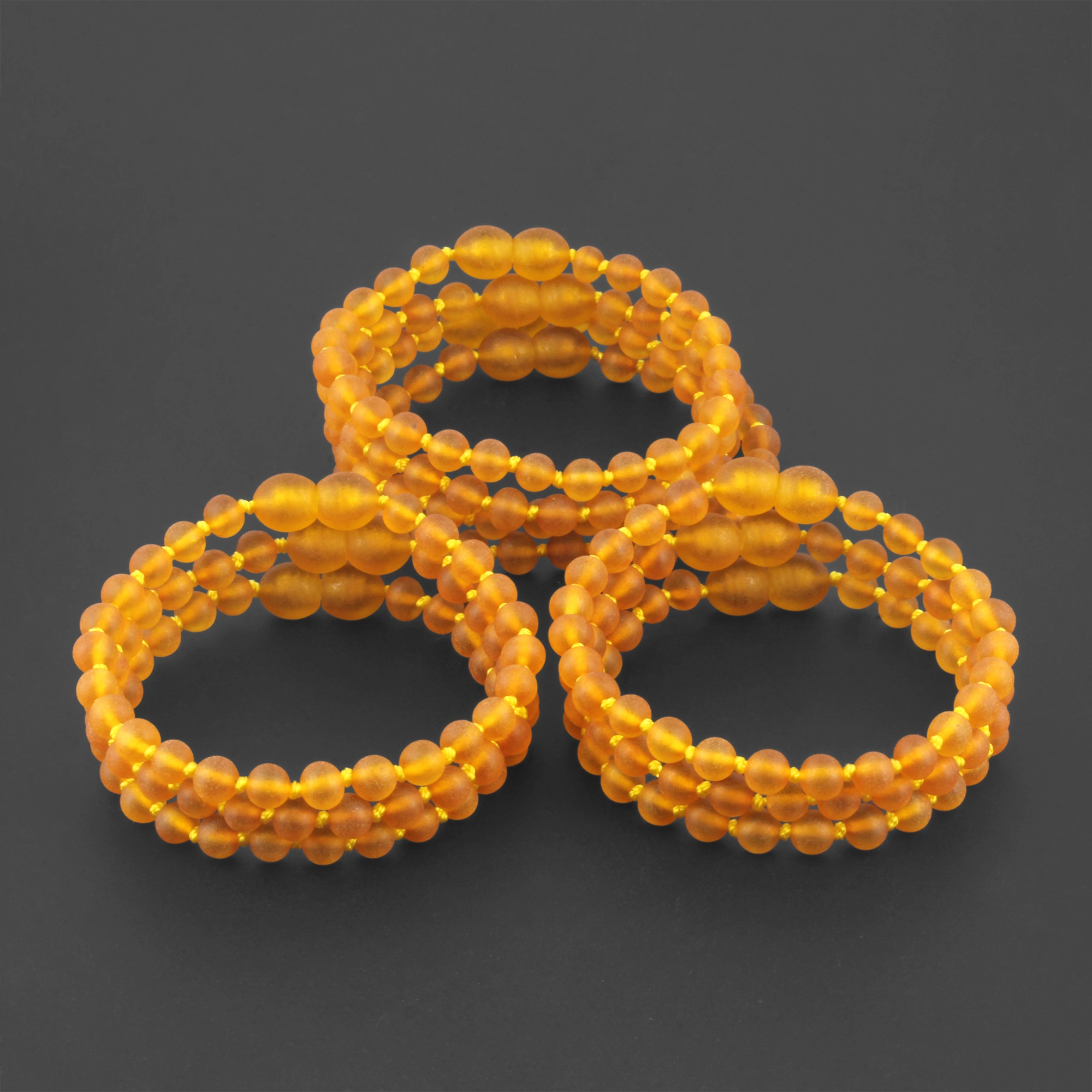 BALTIC AMBER JUNIOR BRACELETS LOT OF 10pcs - BAROQUE. XB54LCM