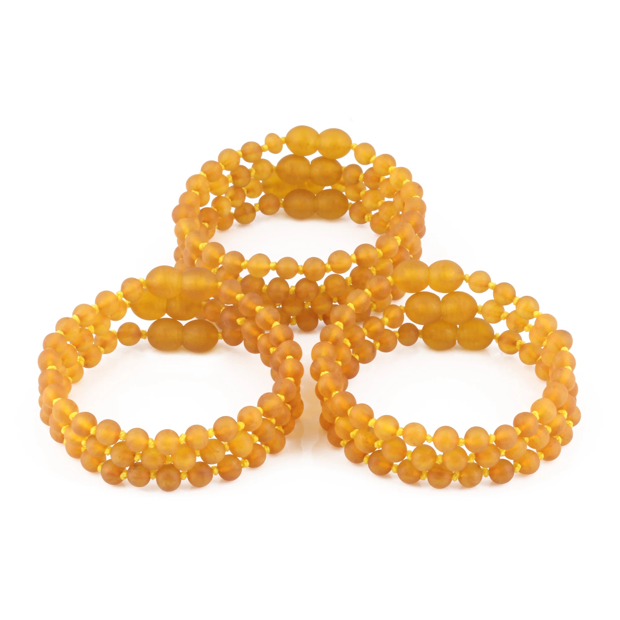 BALTIC AMBER JUNIOR BRACELETS LOT OF 10pcs - BAROQUE. XB54LCM