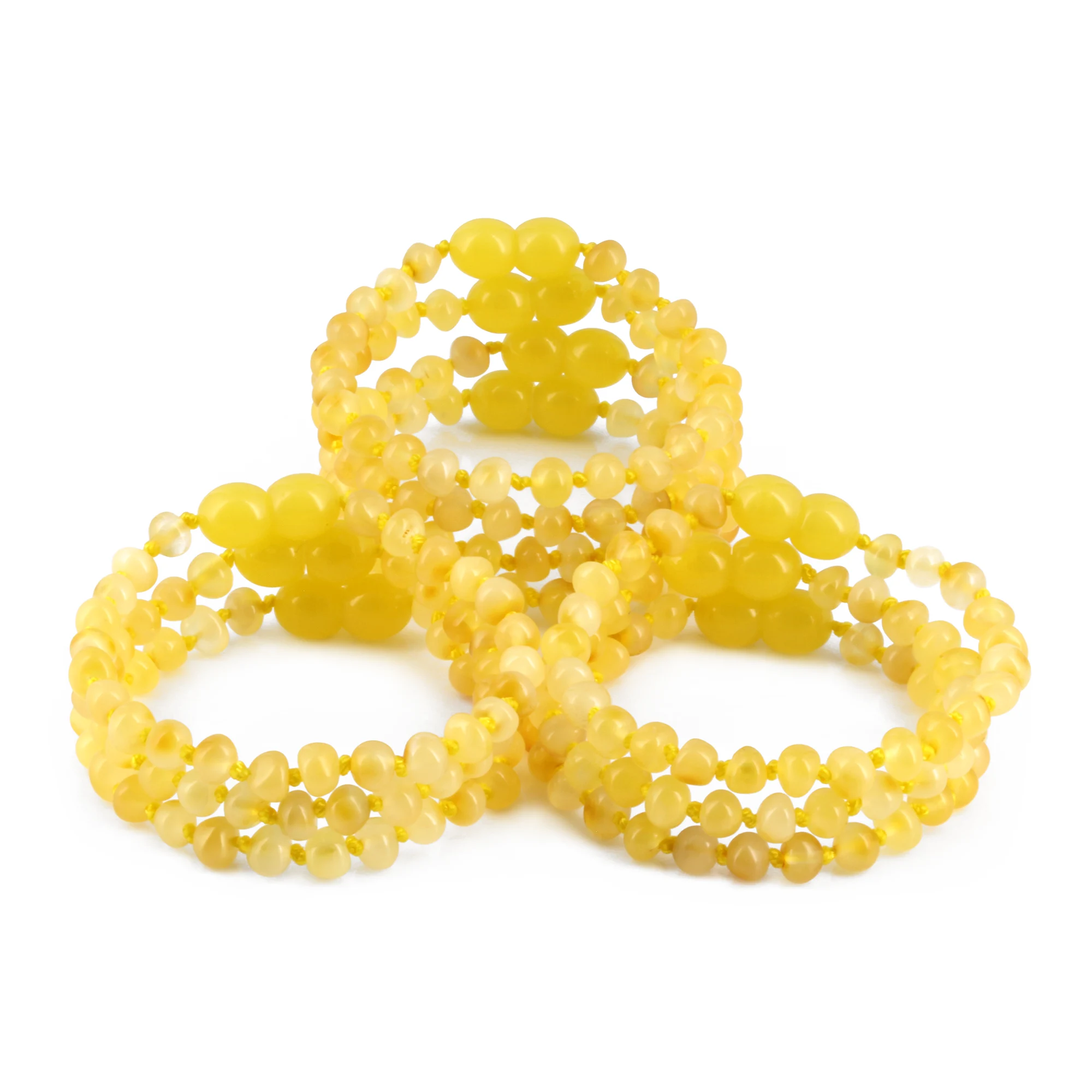 BALTIC AMBER JUNIOR BRACELETS LOT OF 10pcs - BAROQUE. XB54MY