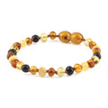 BALTIC AMBER JUNIOR BRACELETS LOT OF 10pcs - BAROQUE. XB54M