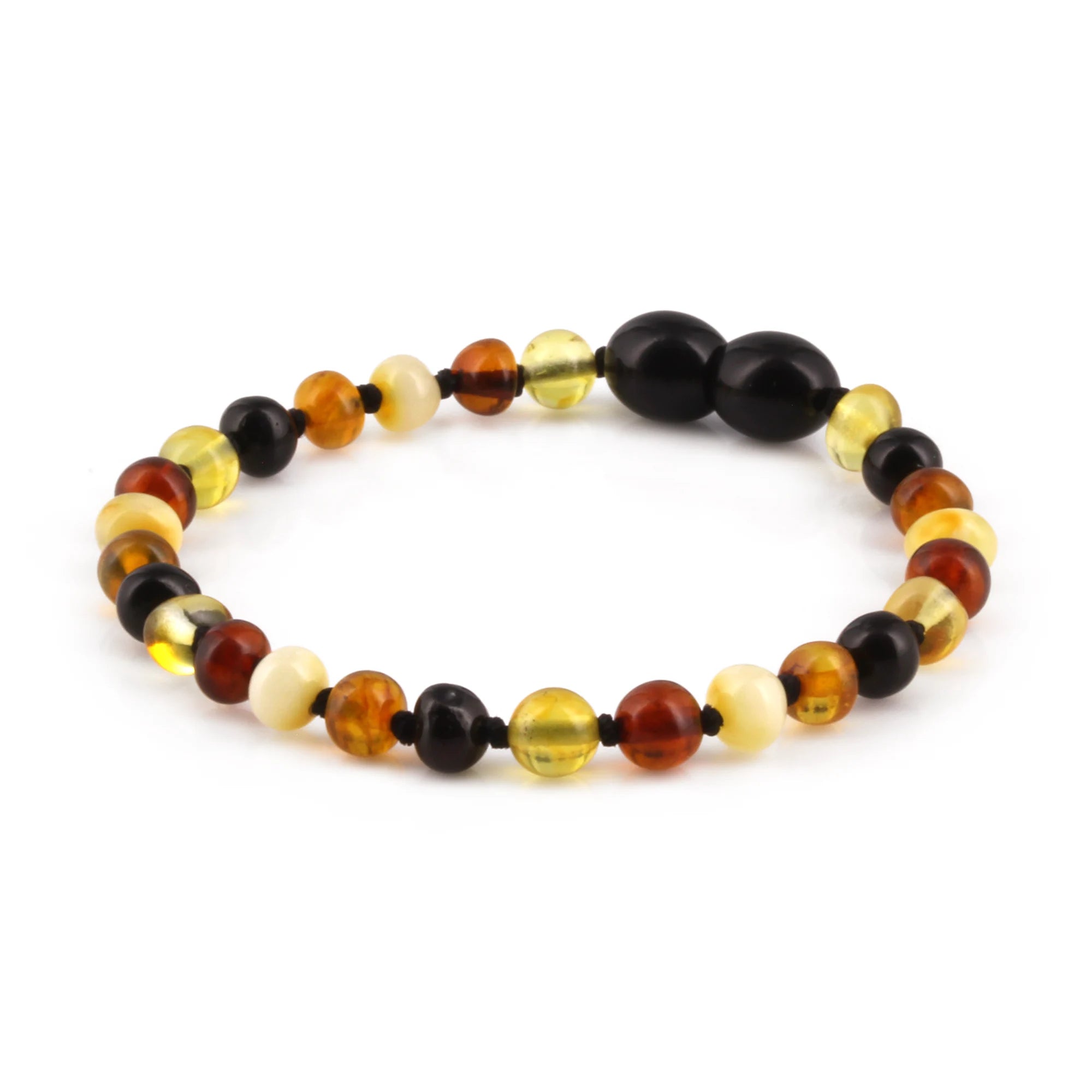 BALTIC AMBER JUNIOR BRACELETS LOT OF 10pcs - BAROQUE. XB54M2